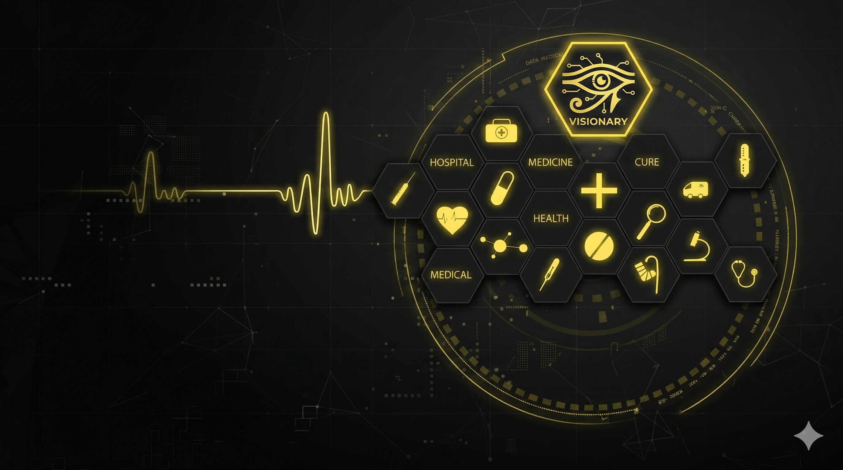 agência de IA em hospitais — médico com tecnologia de análise e marketing digital hospitalar